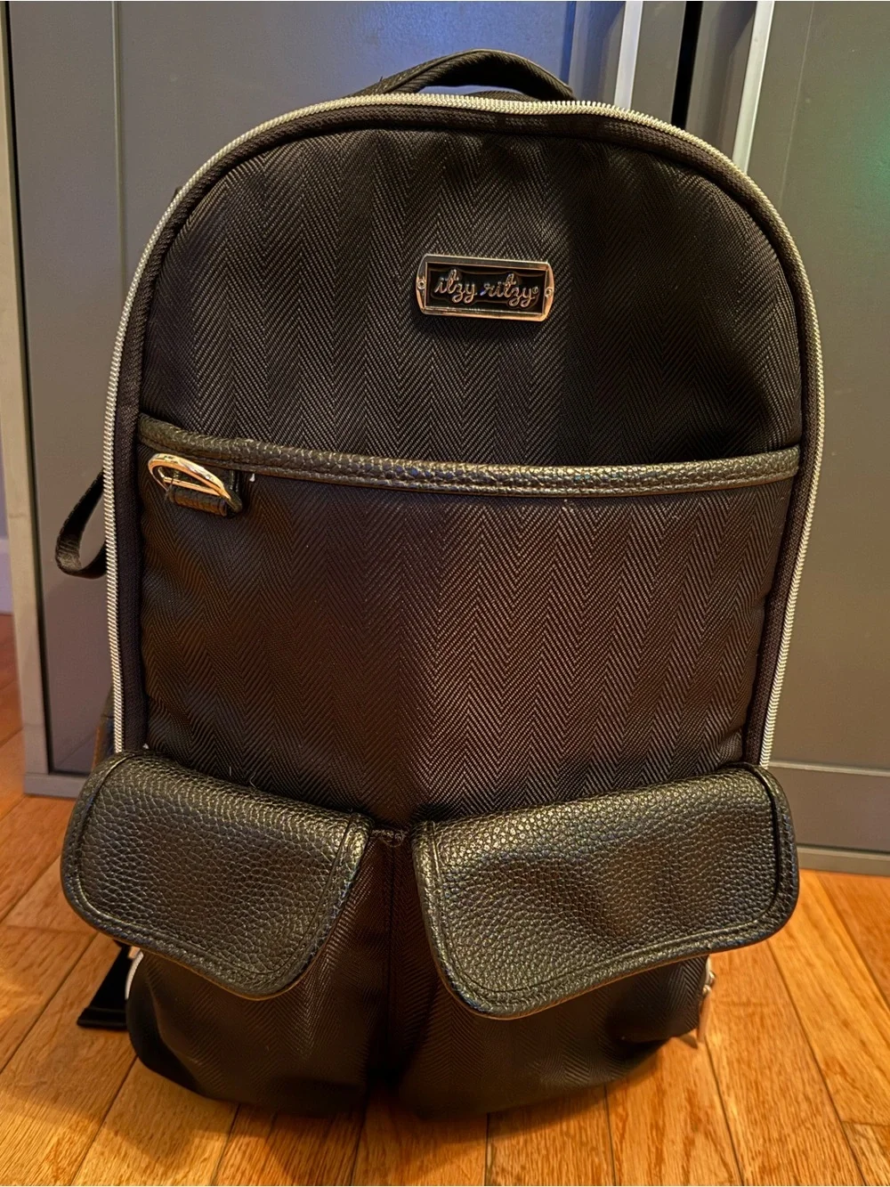 Itzy Ritzy Diaper Bag Backpack – Black